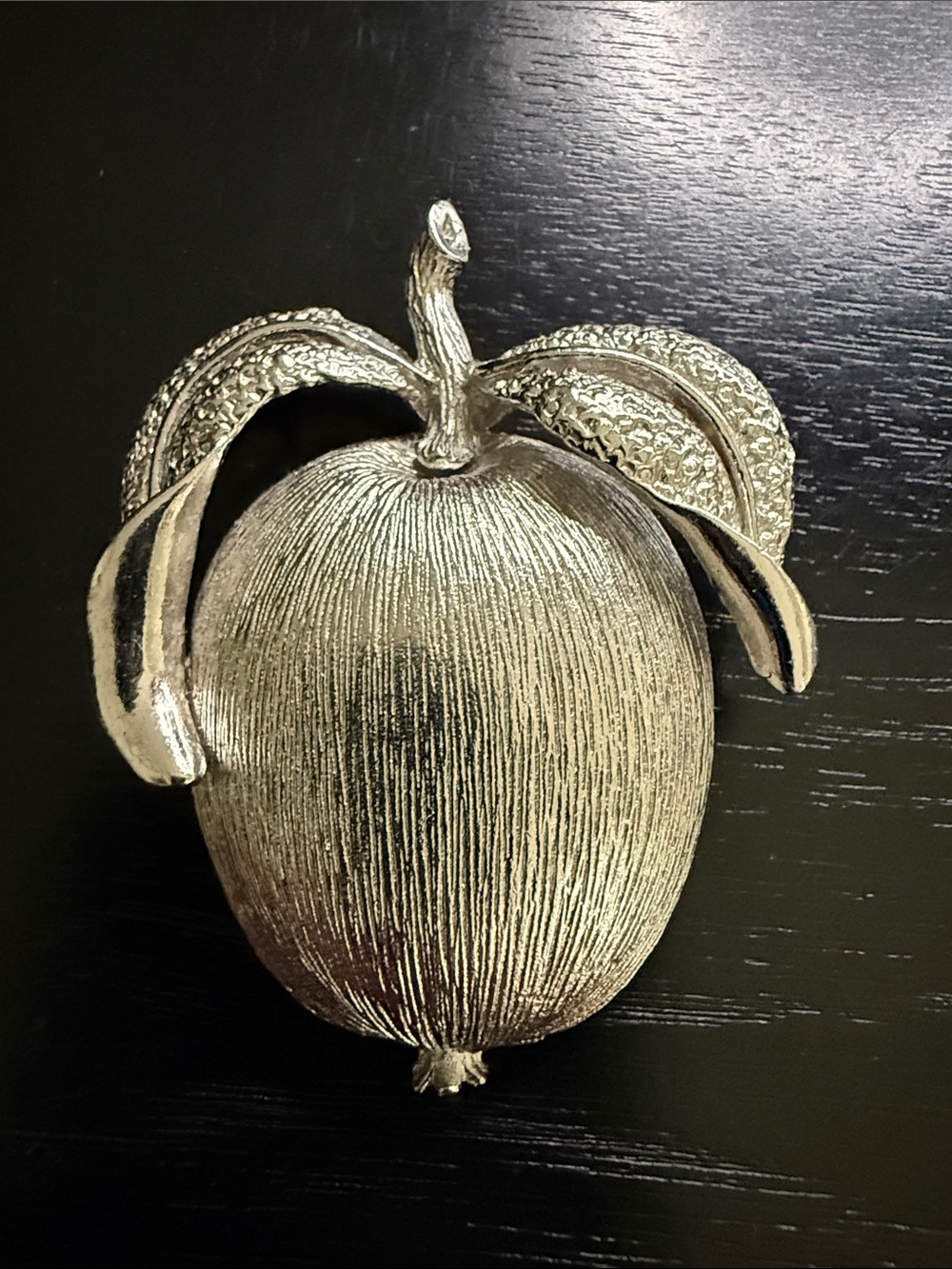 vintage Sarah Coventry "Adam's Delight" Apple Brooch from 1961.